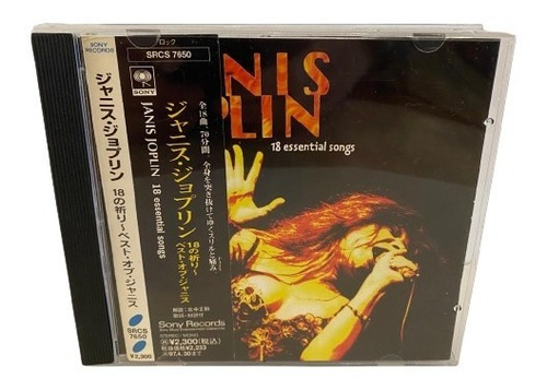 Janis Joplin  18 Essential Songs Cd Jap Obi Usado