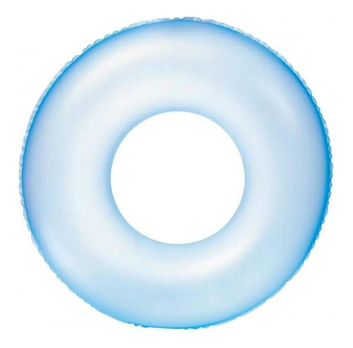 Boia Inflável Circular Para Piscina 76cm Neon Azul Belfix