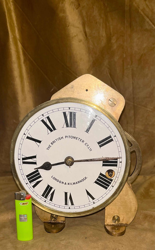 Reloj Pitometro Antiguo Esmaltado Impecable Inglés S Xix Vea