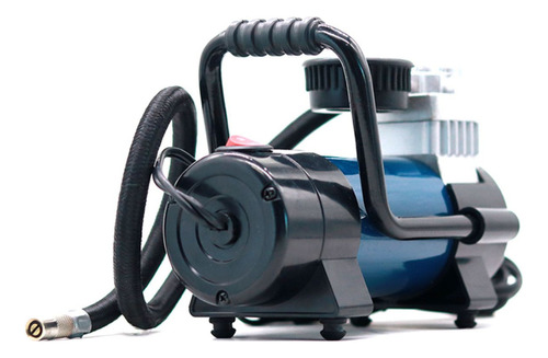 Compressor de ar mini elétrico portátil Tech One Turbo Air 12V preto/azul/cinza