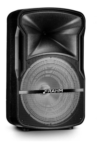 Imagem 2 de 7 de Caixa De Som Amplificada C\ Led Frahm Cmf15 Mic + Tripé