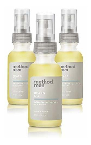 Para Barba - Method Men Beard Oil, Sea + Surf, 1 Ounce, 3 Pa