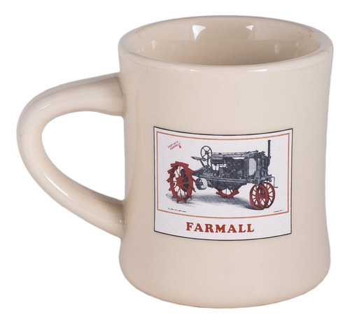 Taza Diner De Gres De Mccormick Farmall (blanco - Gris Tract