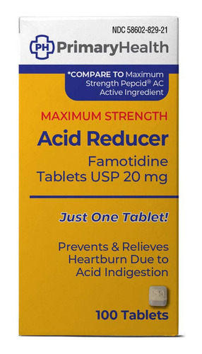 Tabletas De Famotidine 20mg Del Reductor De Cido De La Fuerz