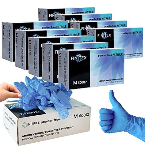 ~? Finitex Nitrilo Guantes Desechables Para Examen Médico Az