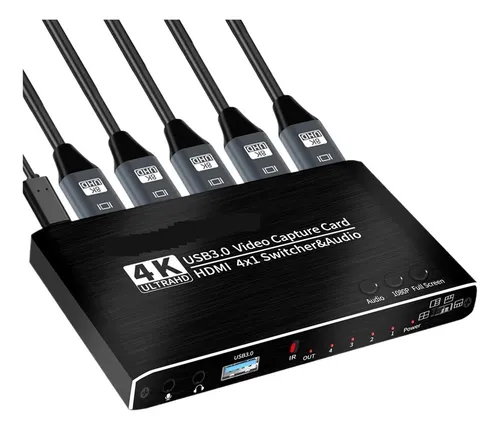 comprar 4 Port 4k Video Capture Card Usb 3.0 -compatible Grabber