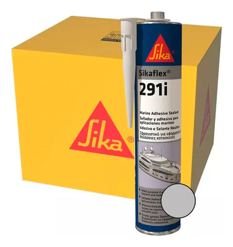 Pack 12x300ml Sikaflex 291 Sellante Embarcaciones Gris