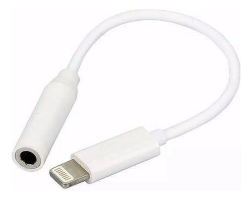 Cabo Adaptador Lightning Para P2 Fêmea Cor Branco