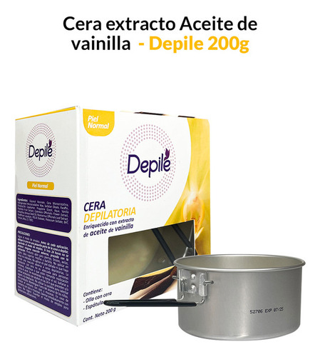 Cera Extracto Aceite De Vainilla 200g - Depile