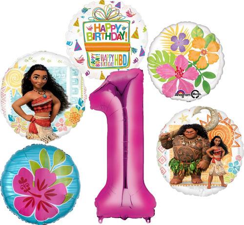 Suministros De Fiesta Moana, Ramo De Globos Para El Primer C