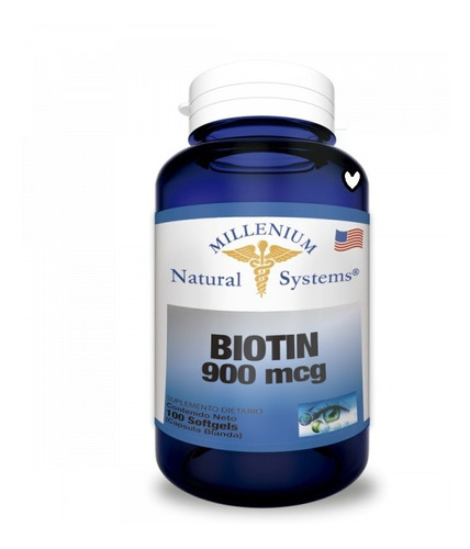 Biotina Americana 900mcg X 100 Sof Systems 