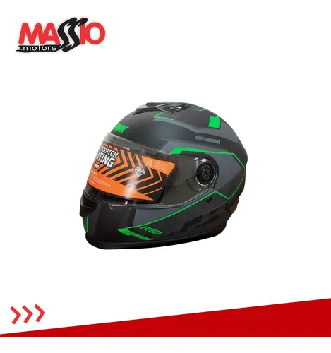 Casco Para Moto Hawk Integral Rs1 Alpha Massio Motors