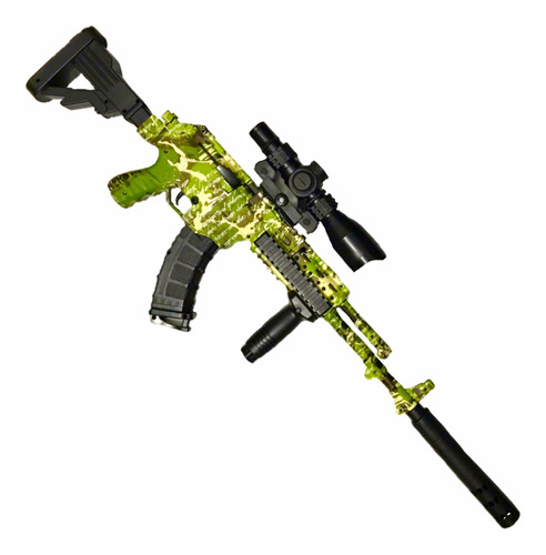 Rifle Juguete Hidrogel Automatico Manual +accesorios Gelsoft