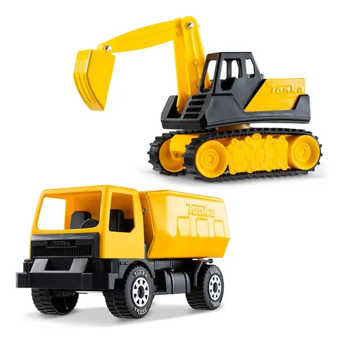 comprar Camión Volquete Y Excavadora Toy Tonka Steel Classics Giga S