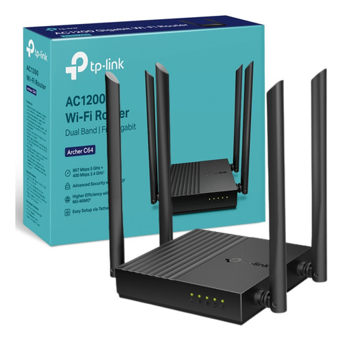 Router Tp-link Archer C64 Gigabit Ac1200 Mu-mimo Dual Band