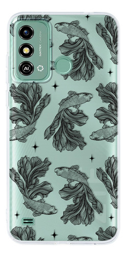 Funda Para Zte Pez Beta Patrón Antigolpes Case Anticaidas