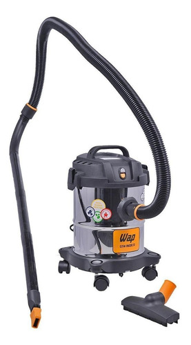 Aspirador de pó Wap GTW Inox 12 12L aço inoxidável e preto 220V