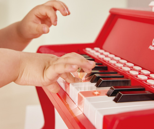 Piano De Aprendizaje Con Luces Rojo