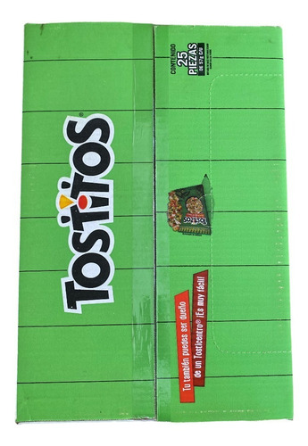 Tostitos Salsa Totopos Verdes Paquete De 25 Pza Botana Maíz