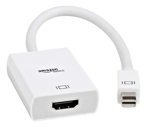 Adaptador Mini Displayport Thunderbolt A Hdmi Amazon Basics Color Blanco