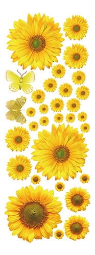 Pegatinas De Pared R Sunflower En Color Stereo Personality L