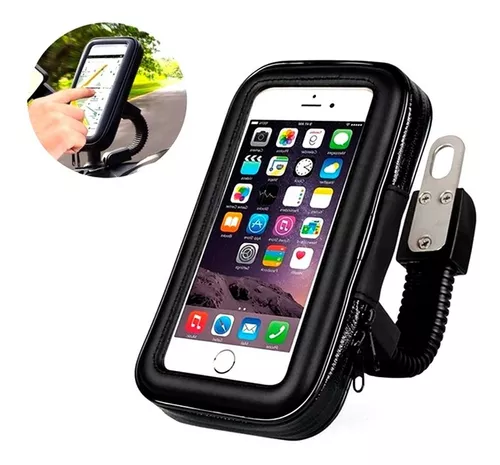 Soporte para Celular con Funda Impermeable para Moto y Bicicleta