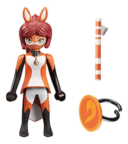 Figura Armable Playmobil Miraculous Rena Roja 7 Piezas 3+