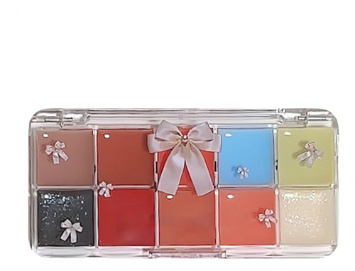 Juego De Paleta De Labios Paleta De Brillo De Labios Maquill
