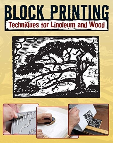 Book : Block Printing Techniques For Linoleum And Wood -...