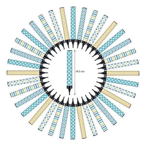 25 Pzas. Vela Mágica De 14.5cm Baby Boy´s 2 Chispa Fría