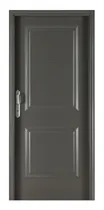 Comprar Puerta Oblak 1708 2 Tableros 80x200 Inyectada Y Galvanizada Primma Plus Grafito O Blanca Cerradura Burlete