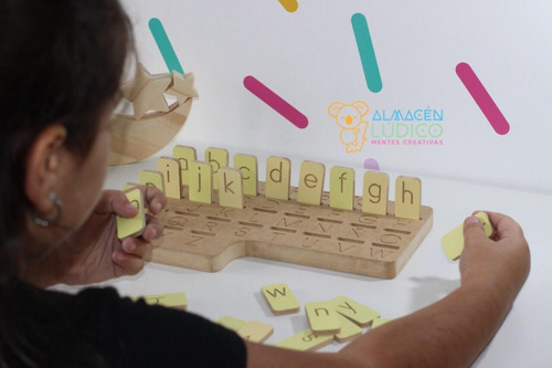 Juego Aprendizaje Mi Alfabeto Madera Montessori Waldorf