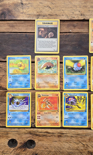 Pokemon Lote 12 Cartas Tcg Fossil 1999 Nm Ingles Lote 12 Tarjetas Fossil Inglés (Usado)