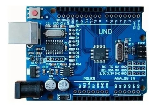 Imagen 1 de 2 de Placa Uno Ch340 Chip Smd  C/cable Usb Compatible 