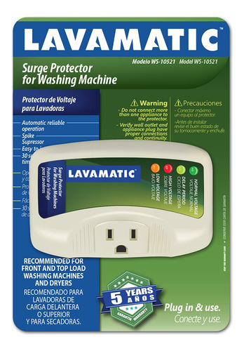 10521 Protector Sobretension Electronico Para Lavadora