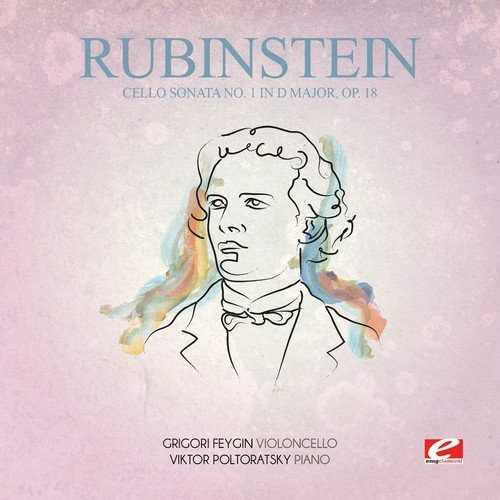 Cd Rubinstein Cello Sonata No. 1 In D Major, Op. 18...