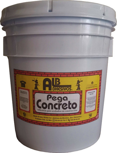 Pega Concreto Por Cubeta 19 Litros