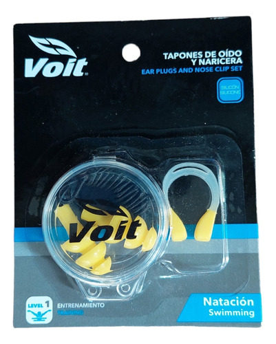 Tapones De Oído Y Naricera Voit Para Natación Amarillo