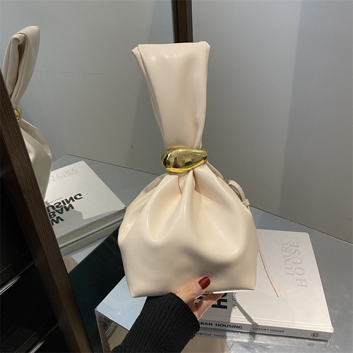 Bolso De Mano De Poliuretano Con Cremallera Lateral Para Fie