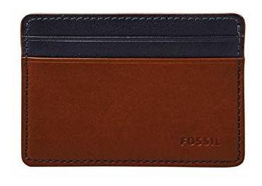 Fossil Hombres Ryan Leather Slim Minimalist Funda De F45zc