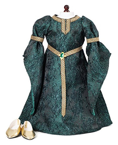 Celtic Princess Vestido Medieval Y Zapatos Fits 18   America