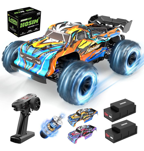 ~? Hosim 1:16 Escala 40 + Kph Todo Terreno Rc Car, 4wd Imper