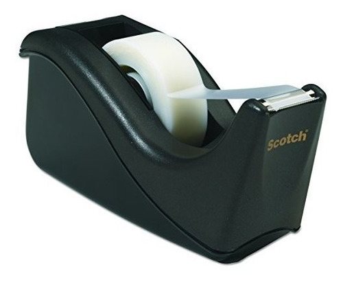 Despachador De Cinta Adhesiva Para Escritorio Color Negro