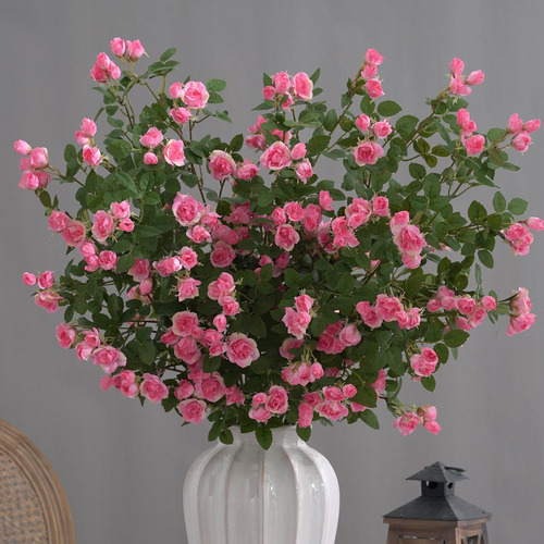 Decoración Moderna Para Sala De Estar Con Flores Artificiale