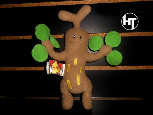 Pokemon, Sudowoodo, Peluche, Original Jakks Pacific, 6 Pulga