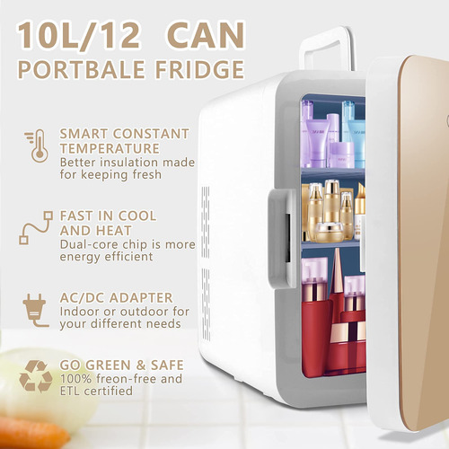 Mini Nevera Cenow Abt-e027 10l Portátil Para Cuidado De