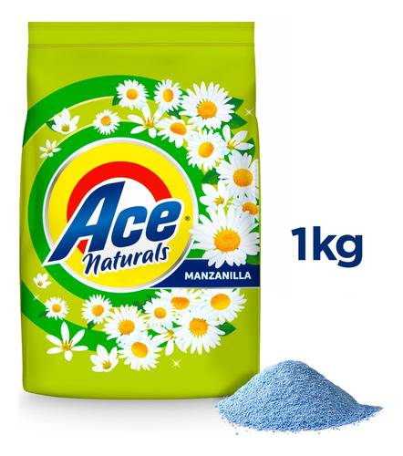 Detergente En Polvo Ace Naturals Manzanilla 1kg