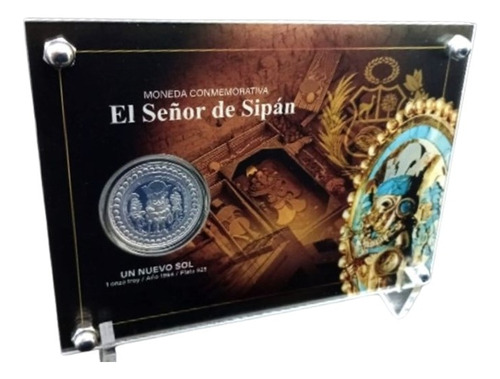 Moneda Señor De Sipán - Exhibidor De Moneda