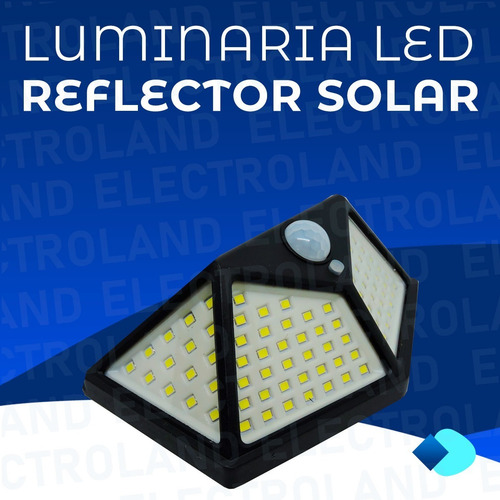 Imagen 2 de 10 de Reflector Luz Led Panel Solar 3 Funciones Sensor Movimiento