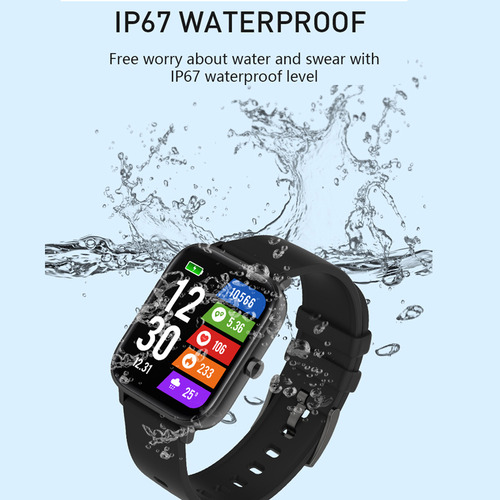 Pulsera Inteligente Upgrade Gt 1.7 Pulgadas Fitness Color De La Caja Gris Color De La Correa Negro Color Del Bisel Gris Oscuro Diseño De La Correa Cosmopolitan